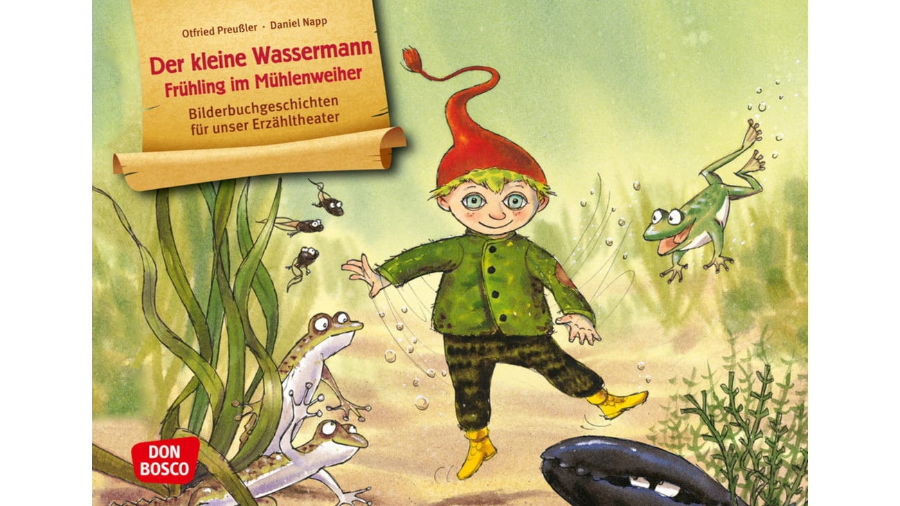 Bildkarten: Der kleine Wassermann - Frühling im Mühlenweiher - edumero.de